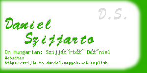 daniel szijjarto business card